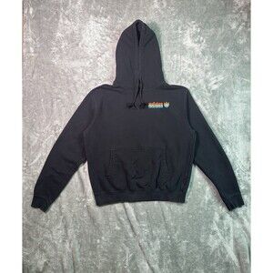 Adidas Hoodie Mens Large Black Logo Spell Out  Streetwear Casual